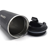 تراول ماگ Coffee دوجداره فلزی ۵۱۰ میلیلیتر با درب تاشو و حک لیزری