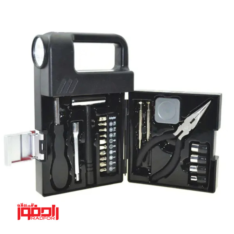 جعبه ابزار چراغ قوه دار