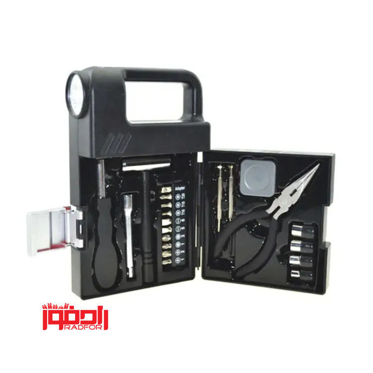 جعبه ابزار چراغ قوه دار