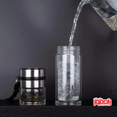فلاسک دمنوش ساز پیرکس دوجداره