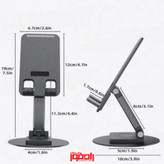 سایز هولدر موبایل رومیزی مدل folding lifting bracket