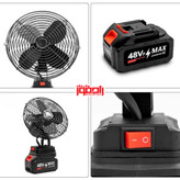 پنکه شارژی ۴۸ ولت فلزی مدل FAN LITHIUM