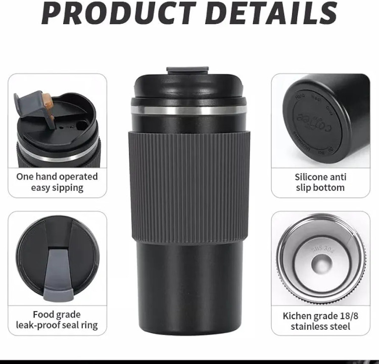 تراول ماگ 500 میل دور سیلیکونی کافیCoffee