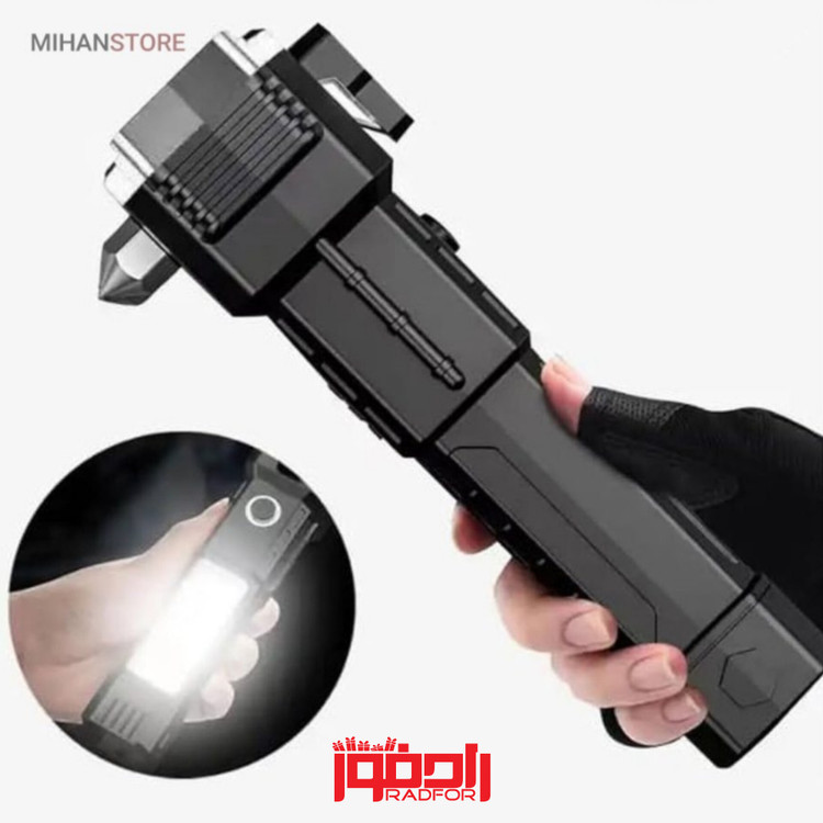 چراغ قوه دستی مدل 8 کاره led torch