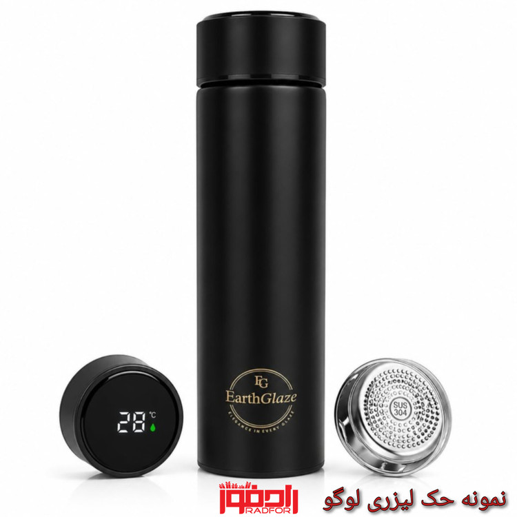 فلاسک هوشمند Unique دماسنجدار ۵۰۰ میلیلیتر مشکی