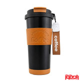 تراول ماگ 550میل دور چرم دو حالته کافیCoffee