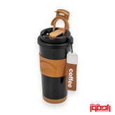 تراول ماگ 550میل دور چرم دو حالته کافیCoffee